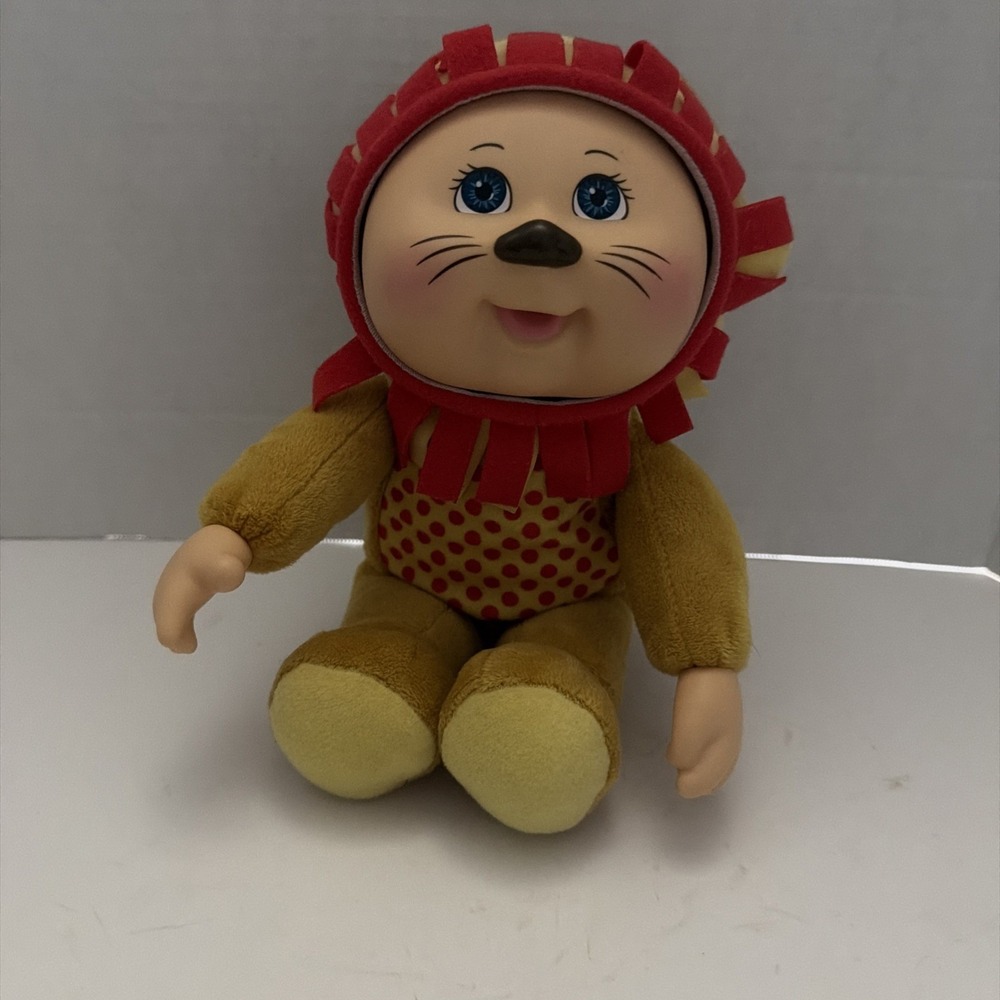 Cabbage Patch Kids Cuties Lion Plush Doll 9 Inch Jazwares 2021 Tan Red Mane